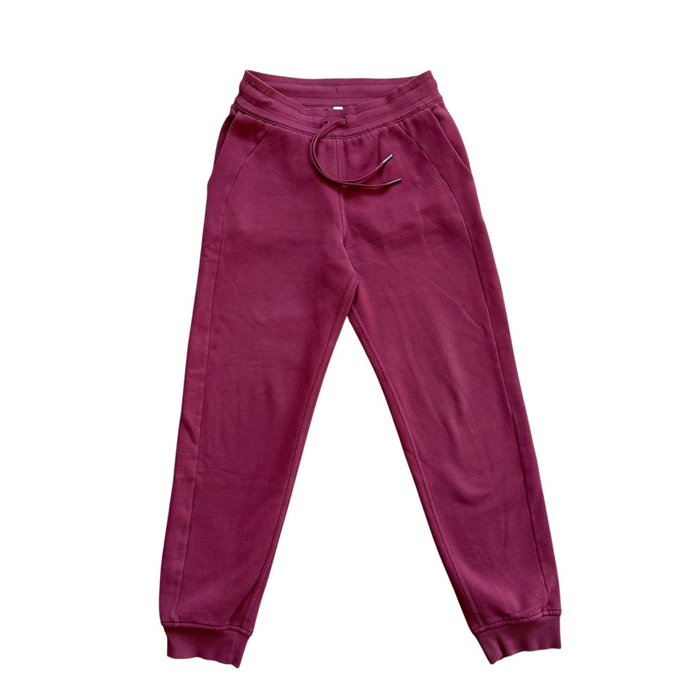 Lululemon Scuba High-Rise Jogger Red Merlot Burgundy Fleece Sweatpants LW5CVAS 6